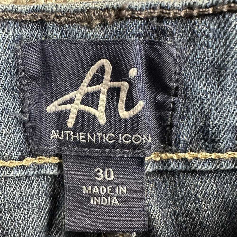 Authentic Icon Shorts Womens 30 Distressed Low Rise Y2K Rodeo Festival Sequin - Picture 8 of 16